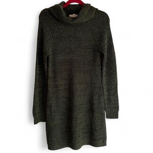 It's Our Time Olive Turtleneck Sweater Dress Size S
